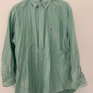 Ralph Lauren Button Down Collared Shirt  Size 17 1/2  32/33